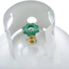 Steel Propane Tank Cylinder with POL Valve and Collar, Great for Mixed Heating Systems, Home fireplaces, Dryers and Grills-Flame King