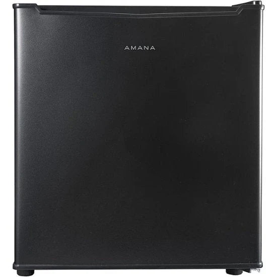 f0816c0cda84ab74c6d2798c35a260f164233306c694c86b193f9f36e92d7d40 1.7-Cu. Ft. Single-Door Mini Refrigerator with Half-Width Chiller Compartment Black