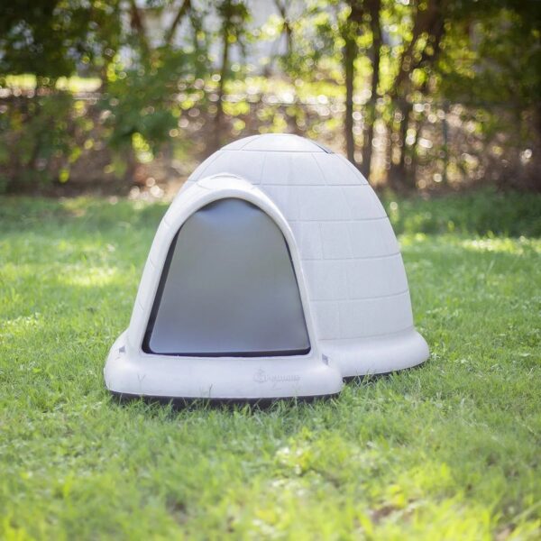 Petmate Indigo Dog House (Igloo Dog House, Made in USA with 90% Recycled Materials, All-Weather Protection Pet Shelter) for XL Dogs -90 to 125...