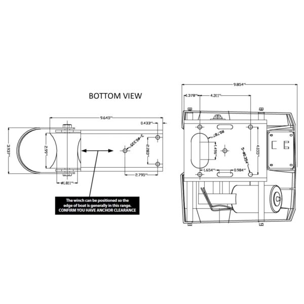 Electric Saltwater Windlass Wireless Control