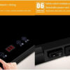Electric heating tray 22.8x15 buffet server food heating tray electric heating tray