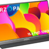 ARZOPA Portable Monitor, 15.6'' 1080P FHD Laptop Monitor USB C HDMI Computer Display HDR Eye Care