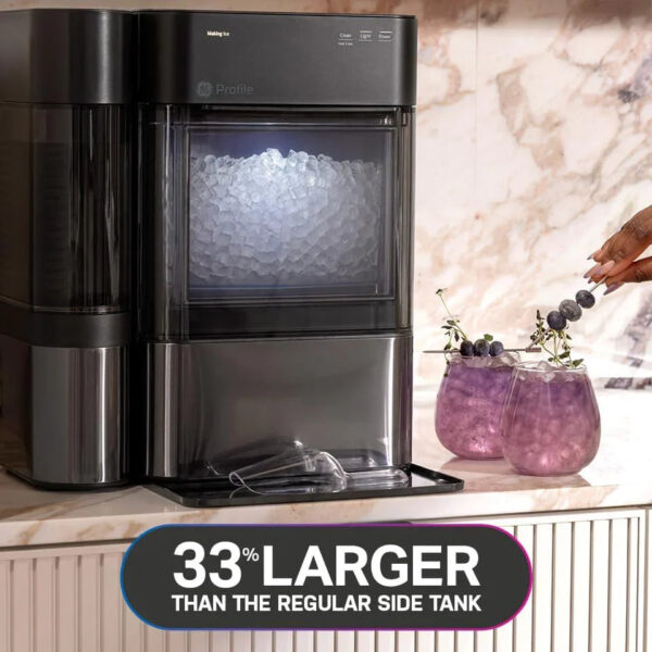 GE Profile Opal 2.0 XL with 1 Gallon Tank, Chewable Crunchable Countertop Nugget Ice Maker, Scoop included, 38 lbs in 24 hours, Pellet Ice Machine...