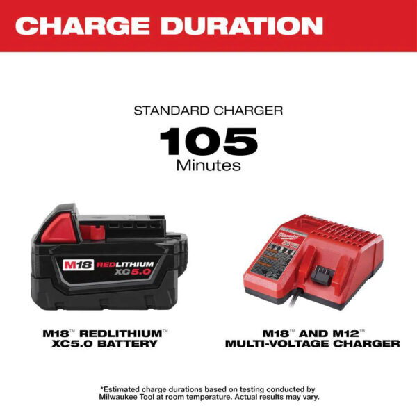 0884-20-48-59-1850 M18 18V Lithium-Ion Cordless Compact Blower with (1) 5.0Ah Battery and Charger
