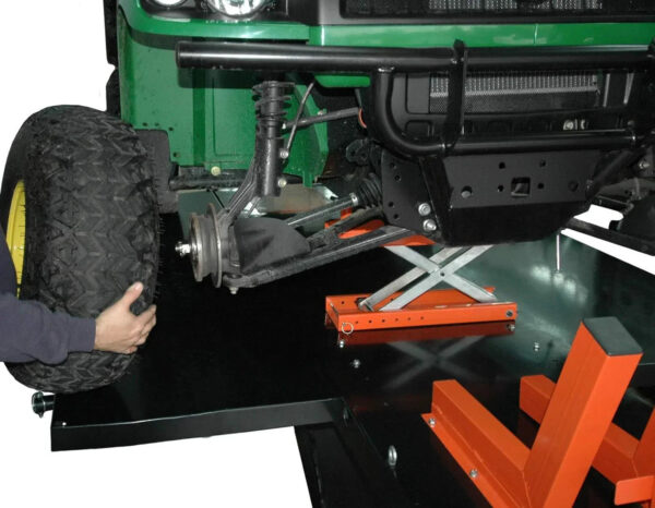 APlusLift MT1500X 1500LB Air-Operated Motorcycle & ATV Lift Table 48" Wide with Side Extensions, 2-Year Warranty