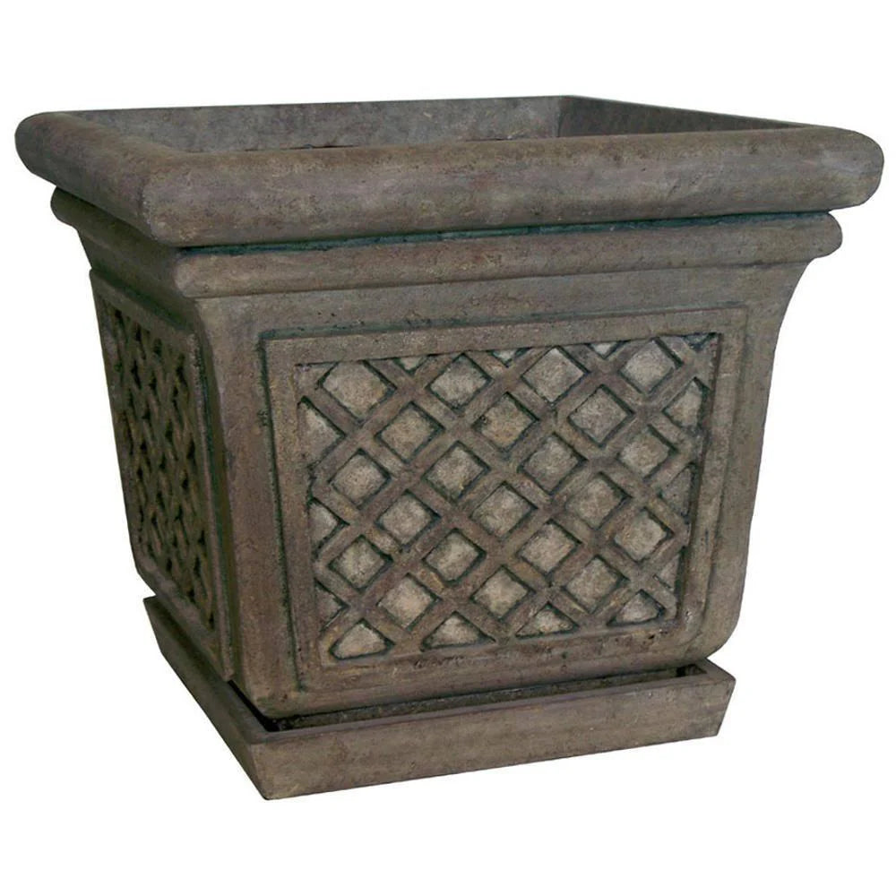 f4f470fea431abcc3d8d678cf3bb899d970db13fbbdd329f5a75ef1b98c2e5bb 24 in. Sq. in Granite Stone Square Lattice Pot