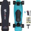 Electric Skateboard with Remote Control for Beginners Cruiser E-Ska with DIY Stickers