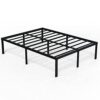 EMODA Queen Bed Frame No Box Spring Needed 18 Inch Heavy Duty Metal Tall Platform Bed Frame