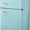 3.1 Cu. ft. Retro Mini Fridge with Top Freezer Cool Mint
