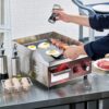 14 Inch Electric Griddle, Non-Stick Flat Top Grill Commercial Electric Countertop Griddles Stainless Steel Adjustable Temperature Control 90 F-575...