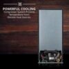 18 Bottle Compressor Wine Cooler Refrigerator w/Lock, Large Freestanding Wine Cellar For Red, White, Champagne or Sparkling Wine, 41f-64f Digital...