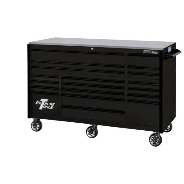 Extreme Tools RX250 Series 72-in x 30-in Roller Cabinet 19-Drawer 250 lb Drawer Slides