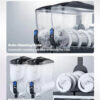VEVOR Slushy Machine, 15Lx2 Double Tank Commercial Margarita Machine, 120 Cups Stainless Steel Margarita Smoothie Frozen Drink Machine, Slushie...