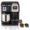 Hamilton Beach FlexBrew Thermal Coffee Maker, Single Serve & Full Pot, Compatible with K-Cup Pods or Grounds, Programmable, Black and Stainless...