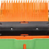 Push-type lawn sweeper, with a sweeping width of 26 inches and a dust collection bag capacity of 3.6 gallons.