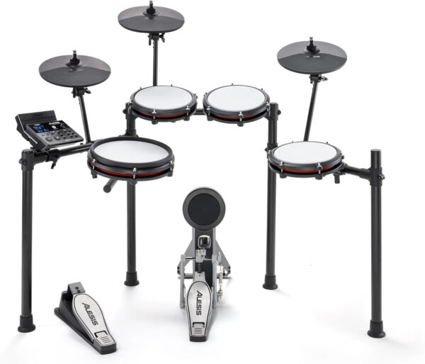 Nitro Max Electric Drum Set with Mesh Pads & Bluetooth