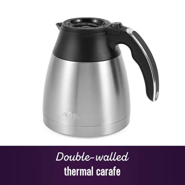 Mr. Coffee 10-Cup Programmable Coffee Maker, Insulated Thermal Carafe