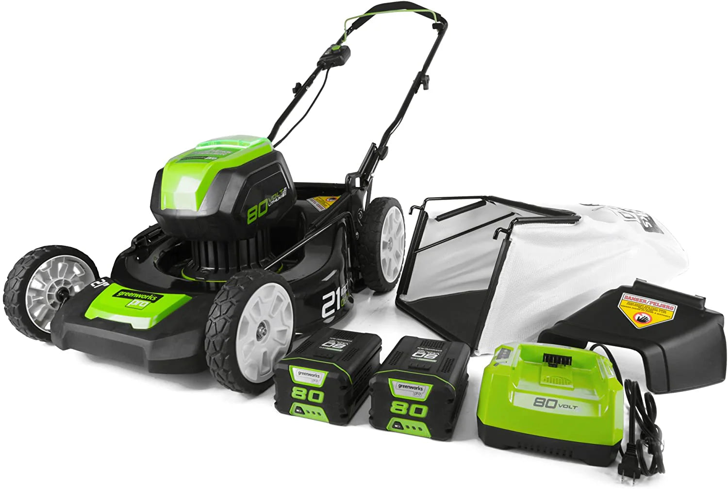 fa15b4b8db40ff336b5e23f75ab2ef90989346d3e479921a3cd45a244d448144 21-Inch 80V Lawn Mower, (2) 2Ah Batteries and Charger Included GLM801601