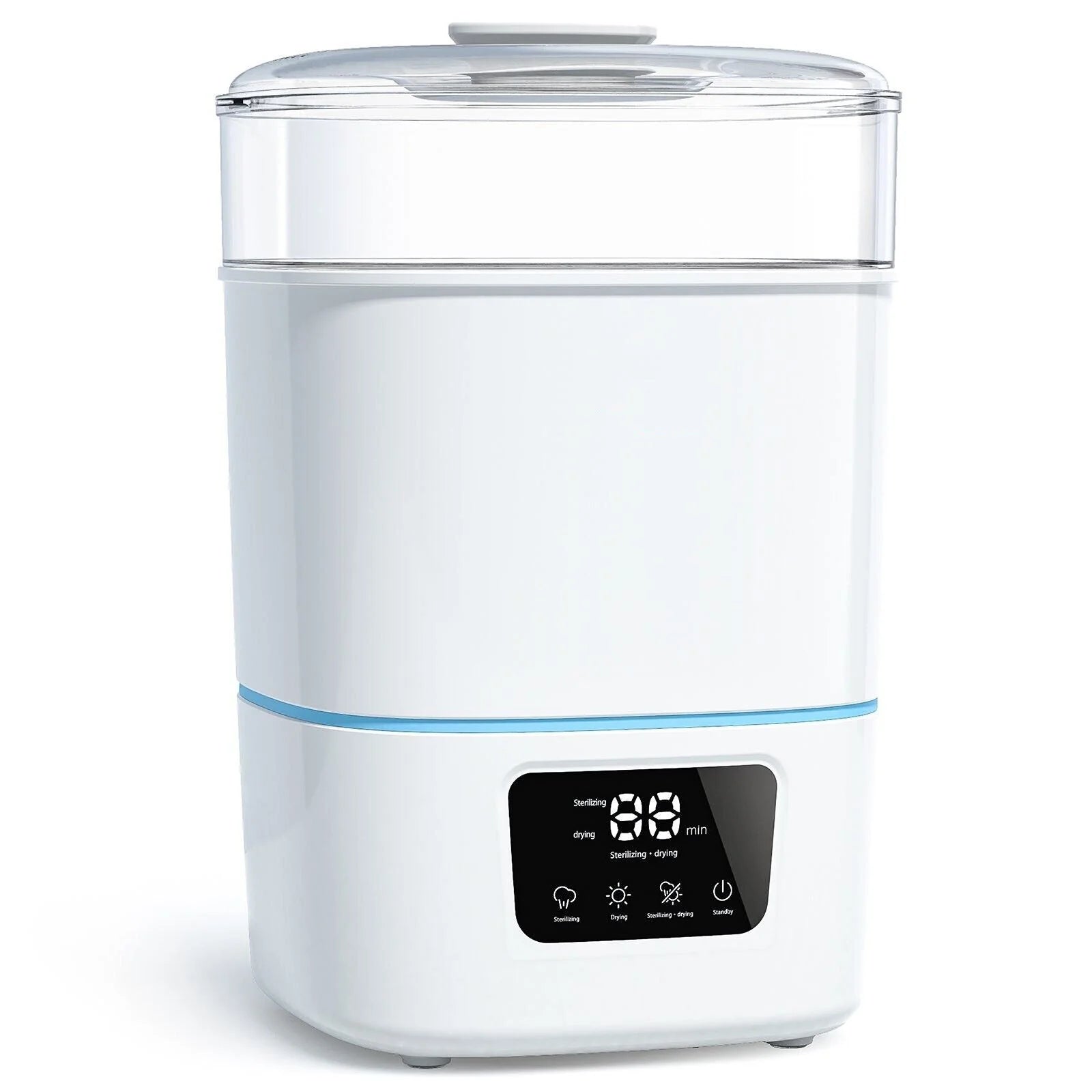 fa48e88fd05f1e2aab716616e0b9cbf266e03e690c3b7a9496844bf644b3b8c3 Luxury 3-In-1 Baby Bottle Steam Sterilizer And Dryer With LCD Screen