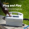 Dolphin Nautilus CC Plus Wi-Fi Automatic Robotic Pool Vacuum Cleaner, Always Cleaning, Never Charging, with Wall Climbing Scrubber Brush, Ideal...