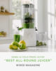 Nama J2 Cold Press Juicer Self Feeding for Hands Free Operation with Wide Mouth Hopper for Whole Recipe Loading, Zero Waste Masticating Juicer For...