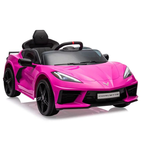 fd80c1752ad587862fb2429579dd2b3d2c0c500a0c0e88a85317c0e95b1b7b07 12V Kids Ride on Car Licensed Corvette Battery Powered Car Toddles Electric Sports Car Toy with Remote Control, Visual Dashboard, LED Lights,...