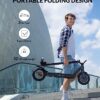5TH WHEEL Foldable Electric Scooter with Turn Signals for Adults