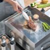 14 Inch Electric Griddle, Non-Stick Flat Top Grill Commercial Electric Countertop Griddles Stainless Steel Adjustable Temperature Control 90 F-575...
