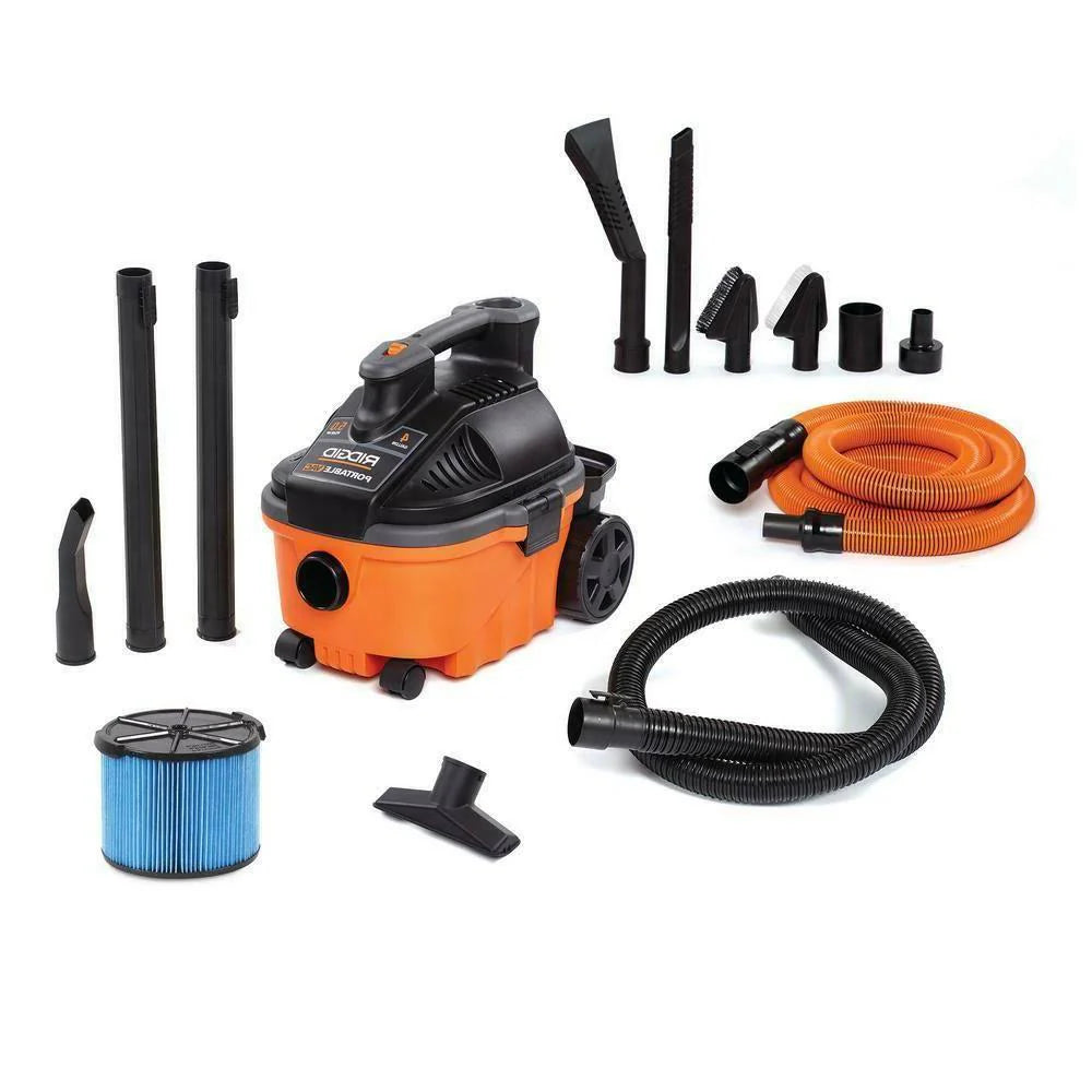 ff5feea4e72853cdc3c3f7e744976b86393ef8e6c5b5c83845635decf3844013 4 gal. 5.0-Peak Portable Wet/Dry VAC with Premium Auto Detailing Kit